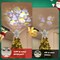 Tree Topper Projector, Snowflake Projector Tree Topper, Built-in 360° LED Rotating Lights with 4 Patterns Dynamic Projection for Xmas Tree Decoration